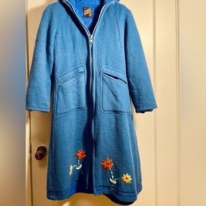 Vintage Inuit Yukon parka size 8 boiled wool Inuit parka long coat handmade